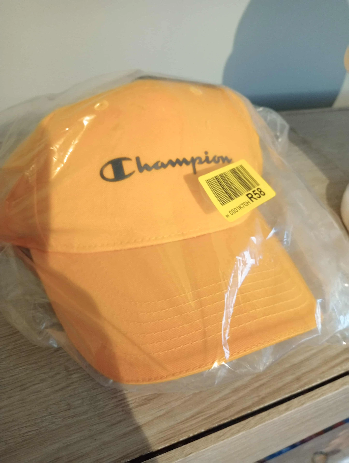 Orange Champion-Kappe – gesticktes Logo, neu verpackt, Einheitsgröße, made in China
