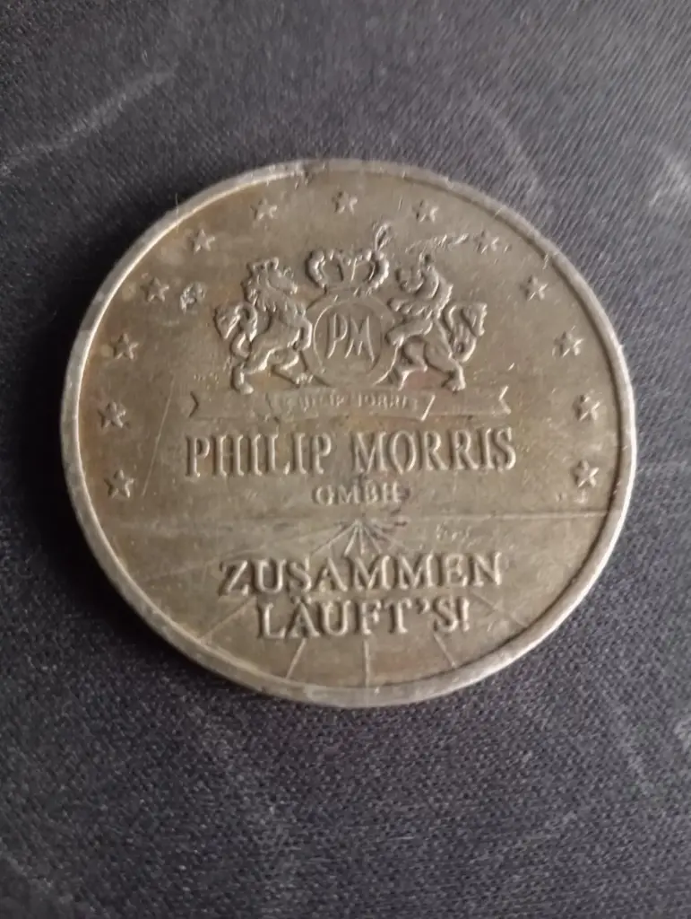 Gettone Philip Morris 2000 – “Viribus Unitis” con cavallerizza alata