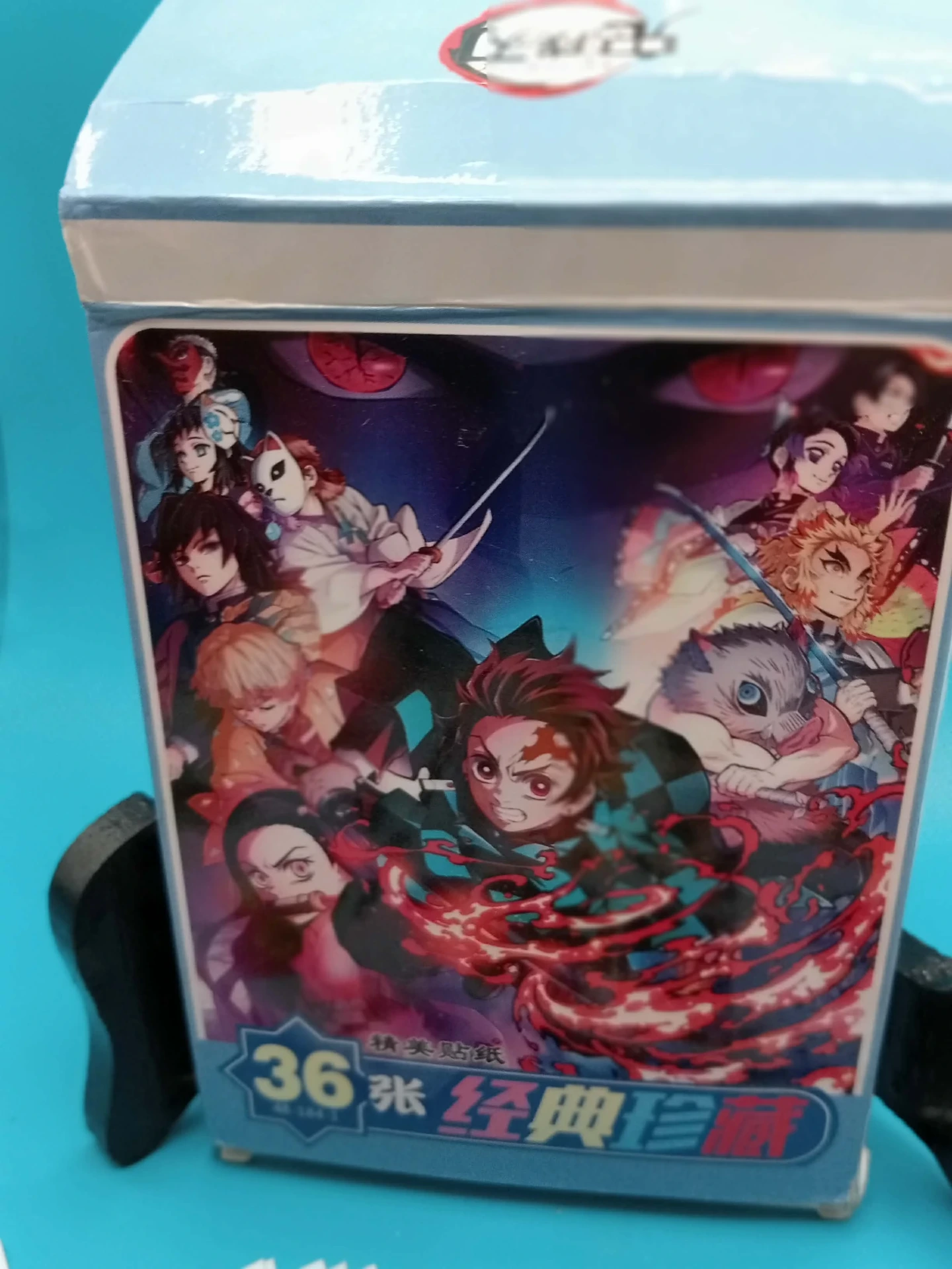 Caixa com 30 folhas de adesivos Demon Slayer Linmei – Colecionável de anime