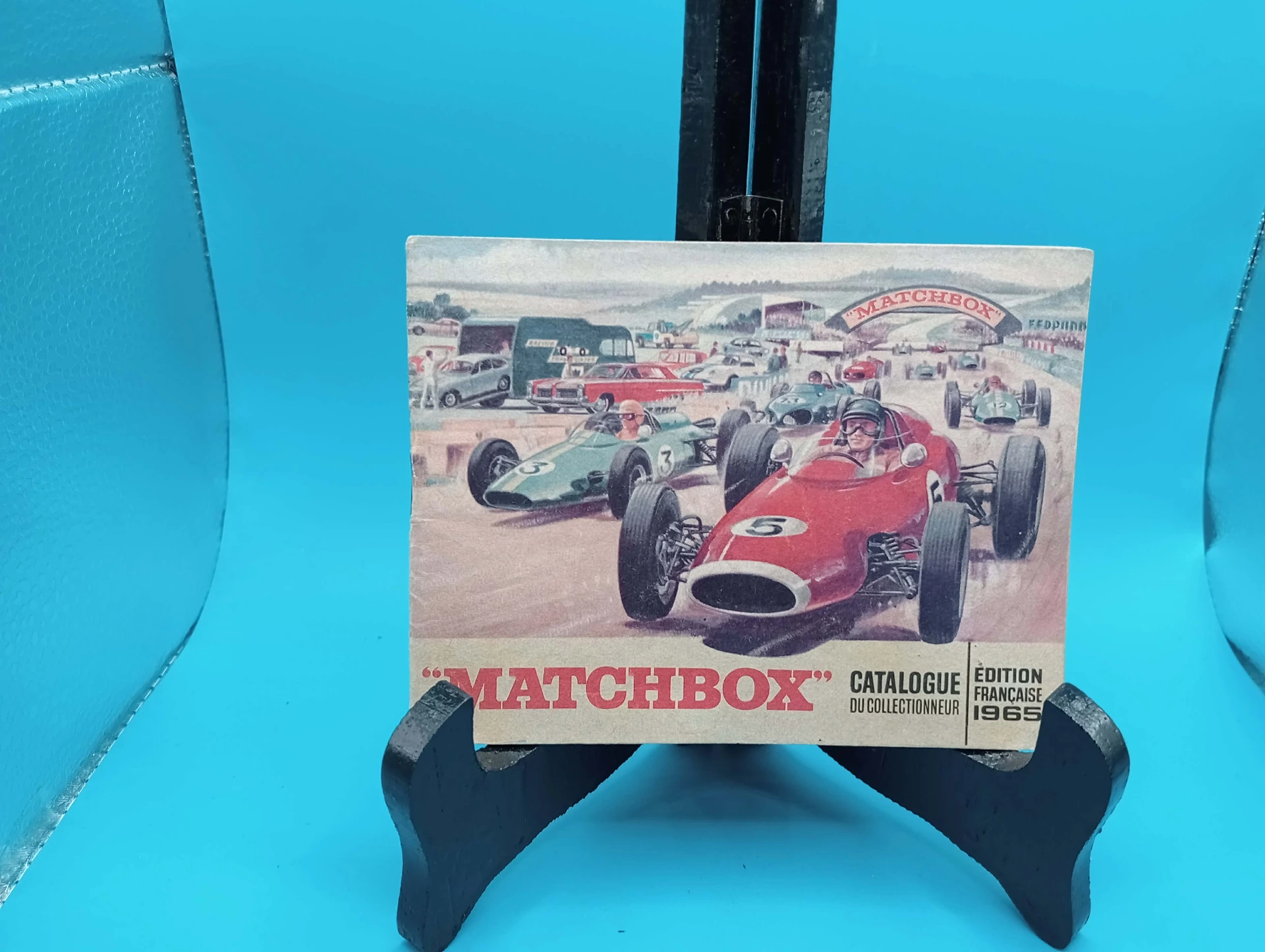 Catálogo Matchbox 1965 – edición francesa, juguetes vintage y coches de carreras