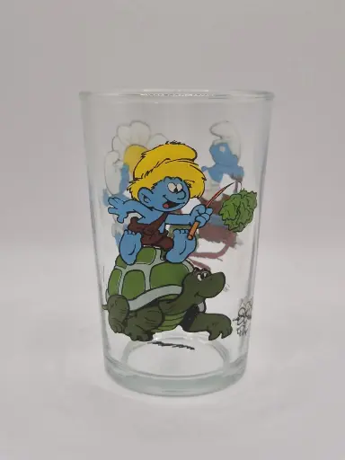 Verre schtroumpfs Bénédictin 1990 - la nature