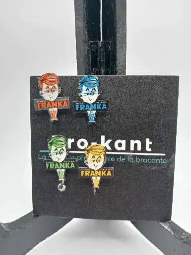 Lot de 4 épinglettes Franka