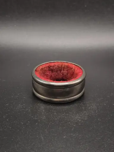 🍷 Anneau anti-goutte pour bouteille de vin – intérieur rouge – finition métal