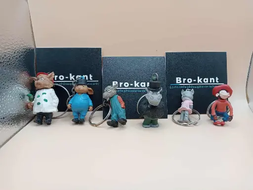 🔑 Lot de 6 porte-clés De Betuwe – Série 1966 – Figurines publicitaires vintage
