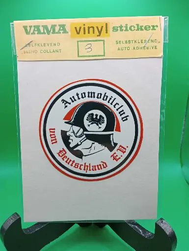 Sticker VAMA vinyle – Automobilclub vom Deutschland e.V. 