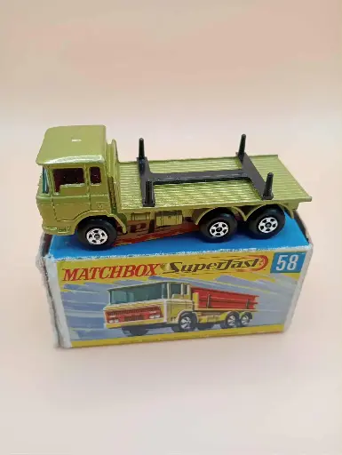 Matchbox Superfast n°58 – Stake Truck – Camion plateau vintage avec boîte d’origine – Collector années 70
