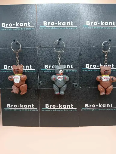 3 Porte‑clés publicitaire SKOLLY – années 70 