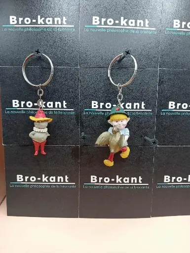 Porte‑clés vintage années 60 – Contes de Grimm & Chat Botté