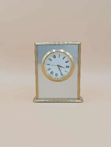 Horloge de bureau vintage en métal – logo Texaco (années 70/80)