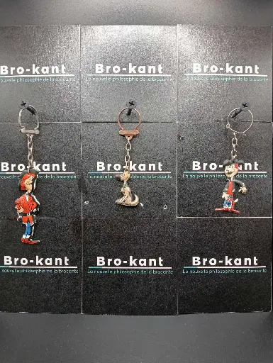 3 OMO reclame‑sleutelhangers van schuim – Jaren 70/80