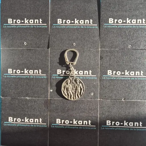 Llavero vintage Clark’s – Signo del zodiaco Géminis (años 60)