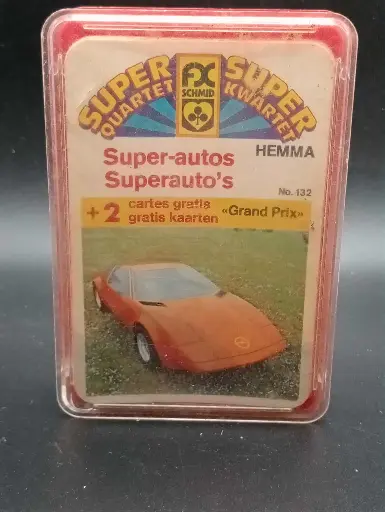 Collector’s card game – SUPER QUARTET – Super autos – P. Schmid No.132