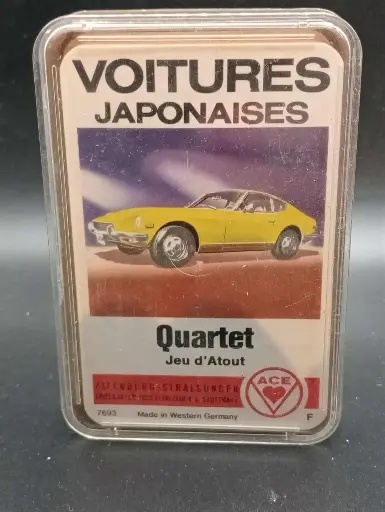 Collector’s card game – Japanese Cars – Quartet ACE – Altenburger – Made in West Germany