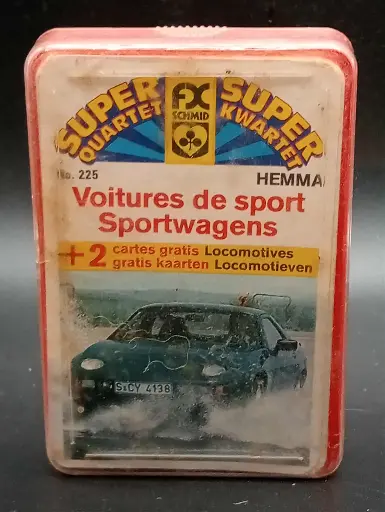 Jeu collector – SUPER QUARTET – Voitures de sport – FX Schmid – No.225