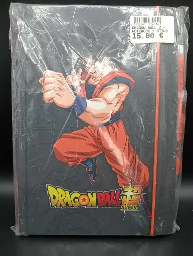 Dragon Ball Super Notebook — new sealed (pen indicated) 21 × 14.5 cm