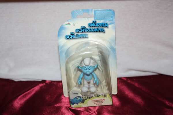 Schtroumpf grognon - smurf 1 figurine sous blister