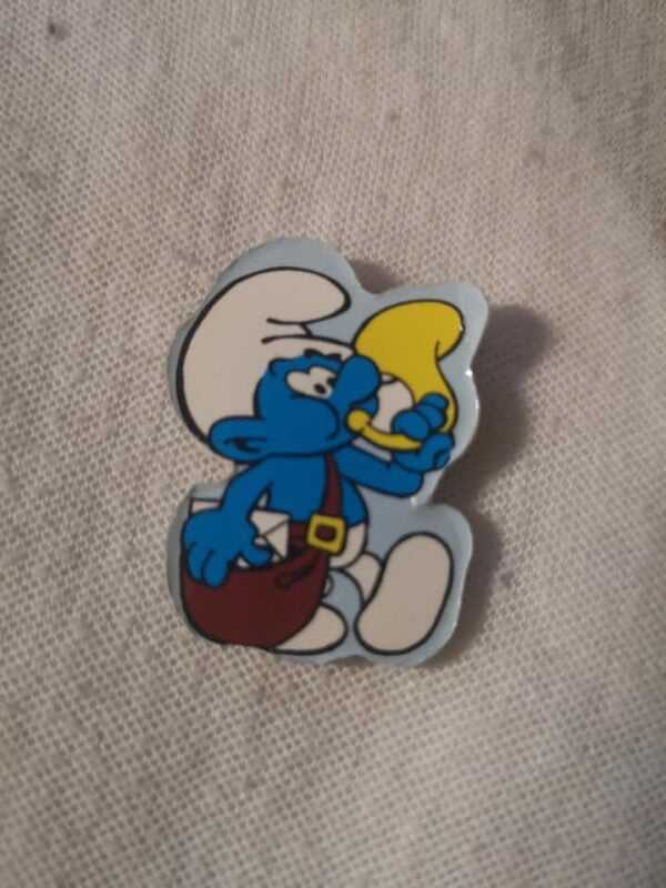 Schtroumpf en mousse postier - Vintage 1982