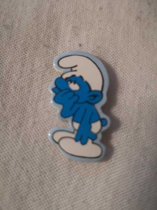 Schtroumpf en mousse - fatigué - Vintage 1982