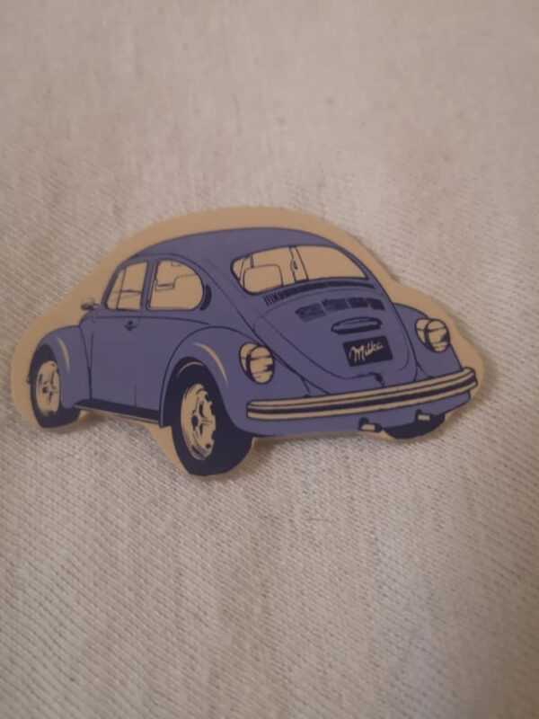 VW Beetle coccinelle petite plaquette en plastique ( Milka )