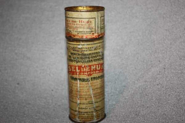 Ancienne boite en fer : Sel de Hunt