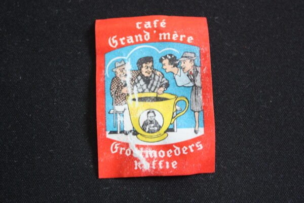 Etiquette de boite d'allumettes : café Grand mère années 60