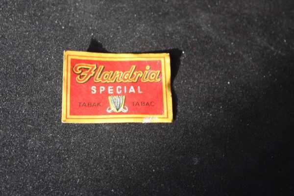 Etiquette de boite d'allumettes : Flandria special tabac