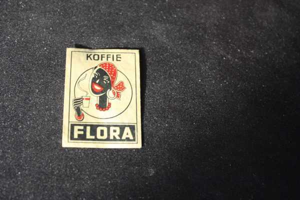 Etiquette de boite d'allumettes : koffie flora