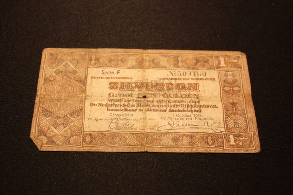 Zilverbon 1 gulden Holland