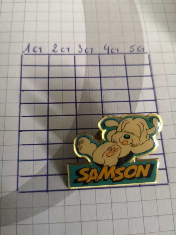 Pin's : Samson fond bleu