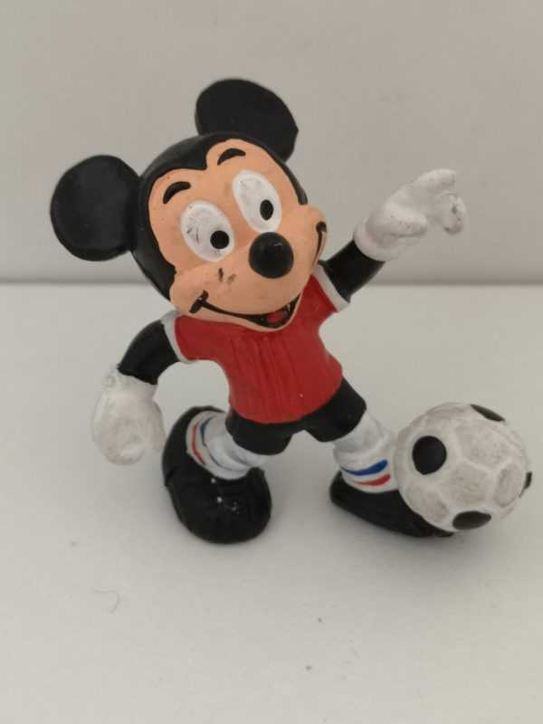Walt Disney Figurine Mickey football t-shirt rouge 1980/85