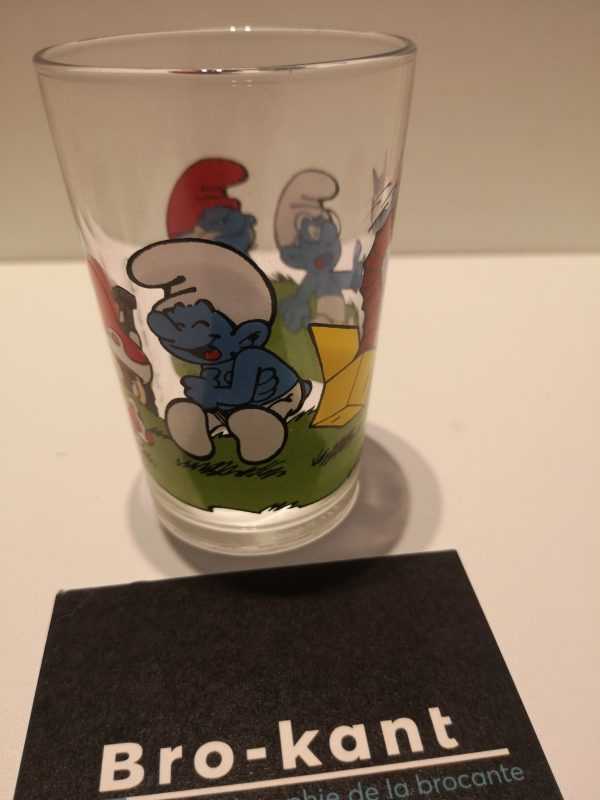 Verre à moutarde : schtroumpf farceur