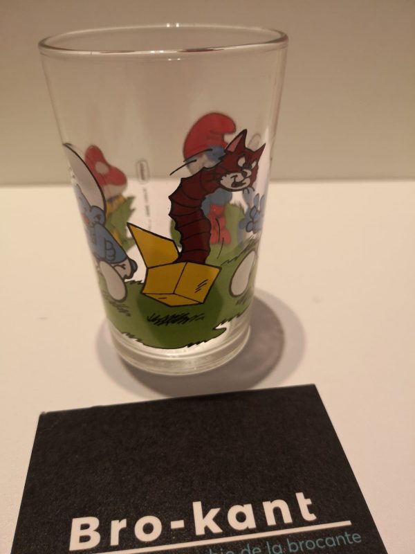 Verre à moutarde : schtroumpf farceur