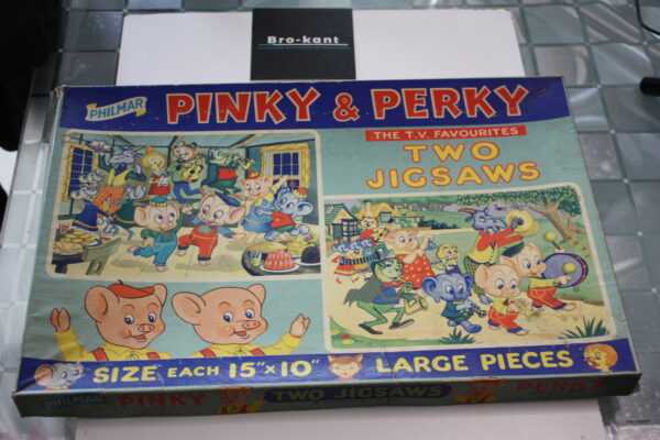 Pinky and Perky - 2 puzzles années 60 complet