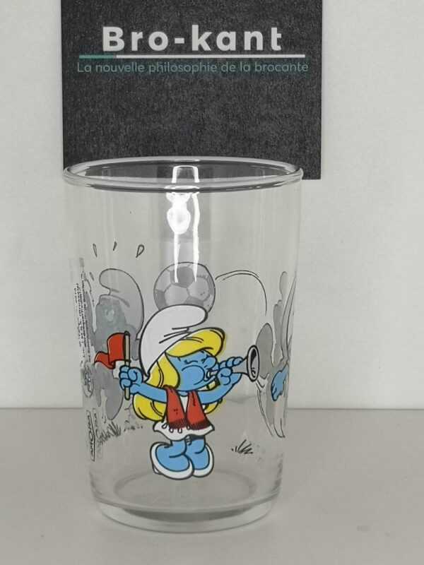 Verre à moutarde : Schtroumpf sportif
