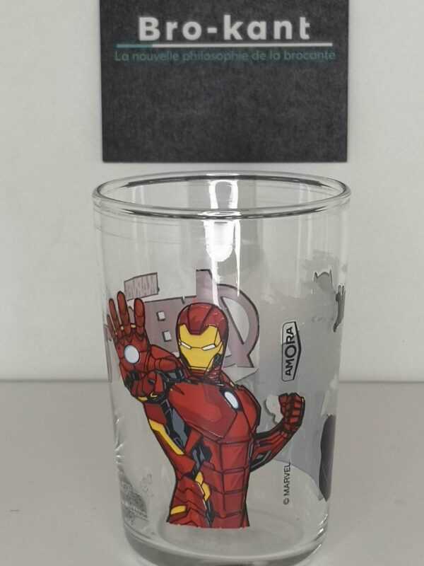 Verre à moutarde : Avengers Iron man et Black panther