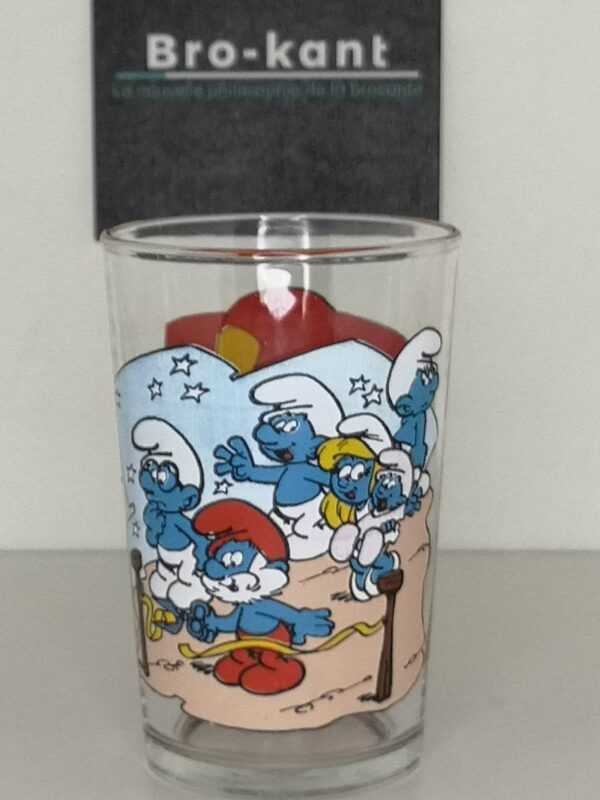 Verre à moutarde : Schtroumpf à la foire