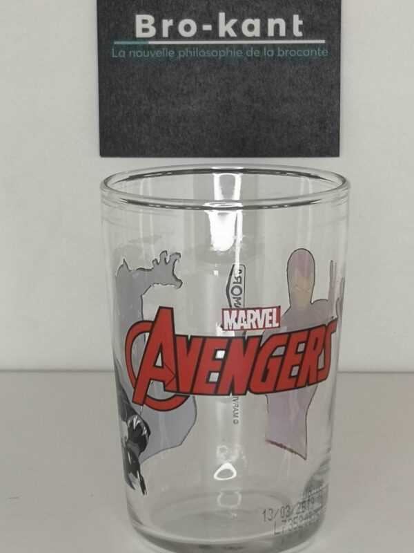 Verre à moutarde : Avengers Iron man et Black panther