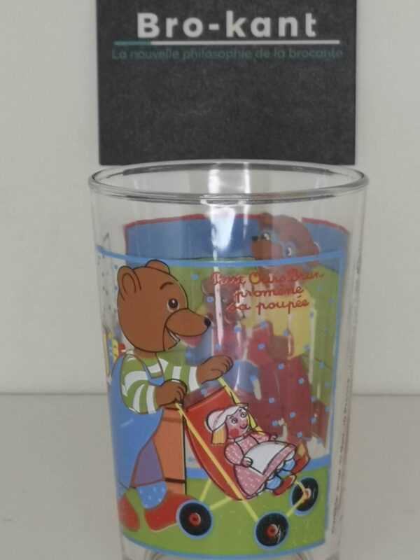 Verre à moutarde : petit ours brun