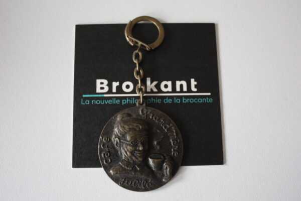 Porte clé vintage - café Grand mère médaille