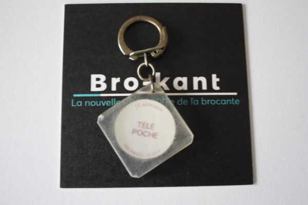 Porte clé vintage - Télé poche c'est dans la poche
