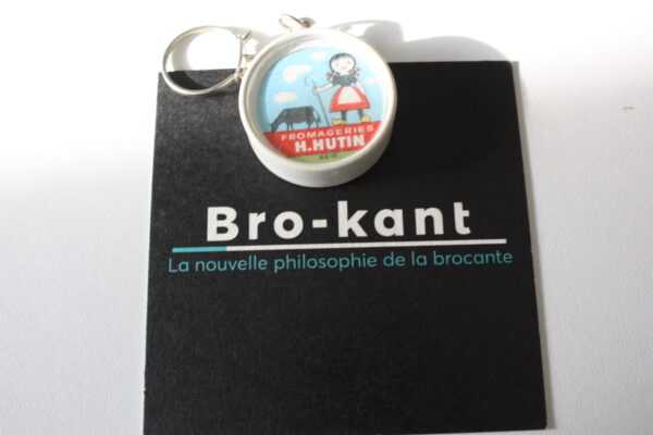Porte clé vintage - Fromagerie H.Hutin