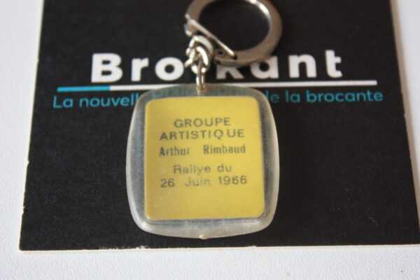 Porte clé vintage - Groupe artistique Arthur Rimbaud 1966