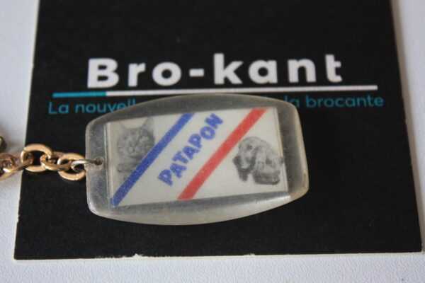 Porte clé vintage - Patapon - aliments chat et chien (1)