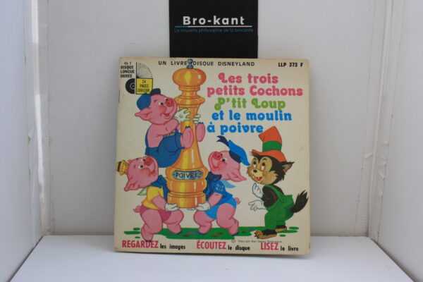 45T-1979 les trois petits cochons livre disque