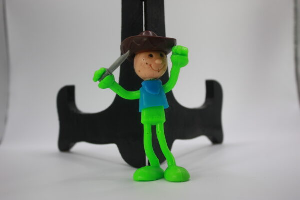 Bro-kant - Figurine flexible Brabo Hong Kong 1970 - 8cm, jouets anciens.