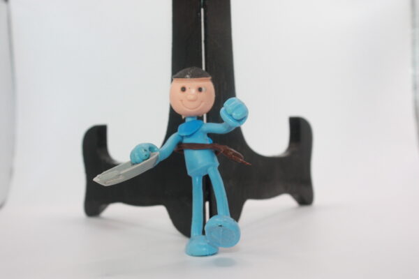 Bro-kant - Figurine flexible Brabo Hong Kong 1970 - 8cm, jouets anciens.