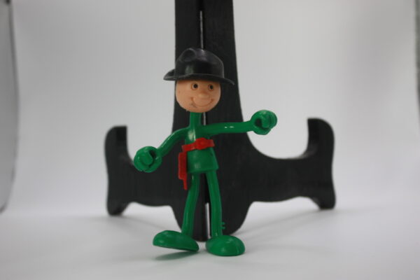 Bro-kant - Figurine flexible Brabo Hong Kong 1970 - 8cm, jouets anciens.