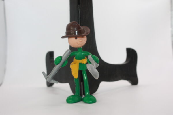 Bro-kant - Figurine flexible Brabo Hong Kong 1970 - 8cm, jouets anciens.