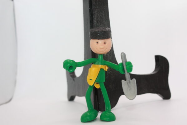 Bro-kant - Figurine flexible Brabo Hong Kong 1970 - 8cm, jouets anciens.