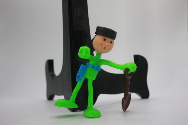 Bro-kant - Figurine flexible Brabo Hong Kong 1970 - 8cm, jouets anciens.